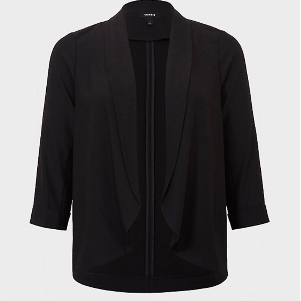 Torrid Black Boyfriend Blazer size 2